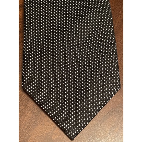 Gabriele Sovrani Black Gray Hand Made 100% Silk Men’s Neck Tie Made In China - Picture 1 of 9